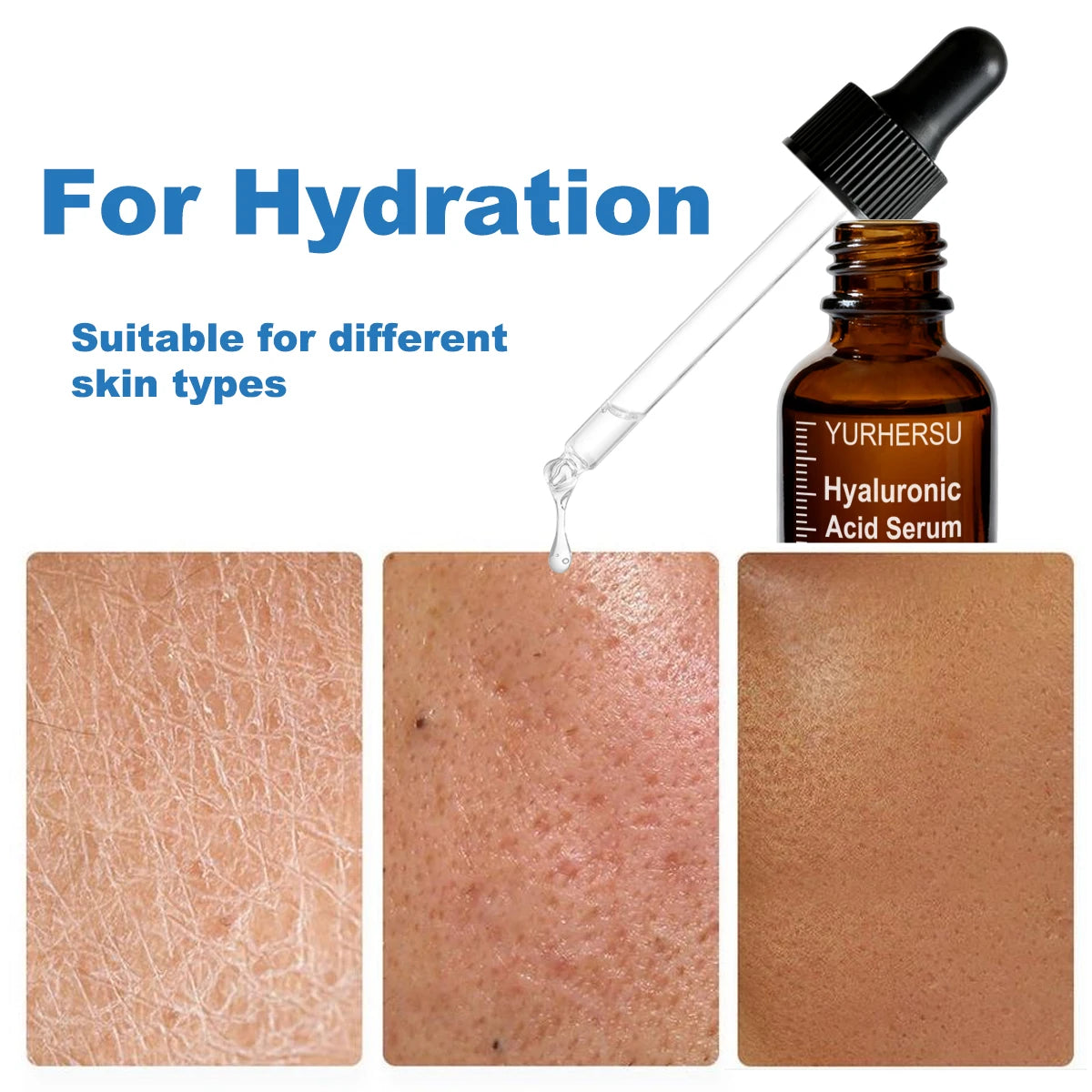 3.0% Hyaluronic Acid Serum 1oz, Deep Hydration for Face, Anti Wrinkle, Plumping & Firming, Dry Skin Care, Vegan