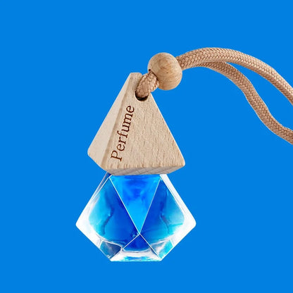 Wood Hanging Car Air Freshener Diffuser Perfume Aromatherapy Essential Oil Bottle Hanging Car Air Freshener Car Auto Accessories