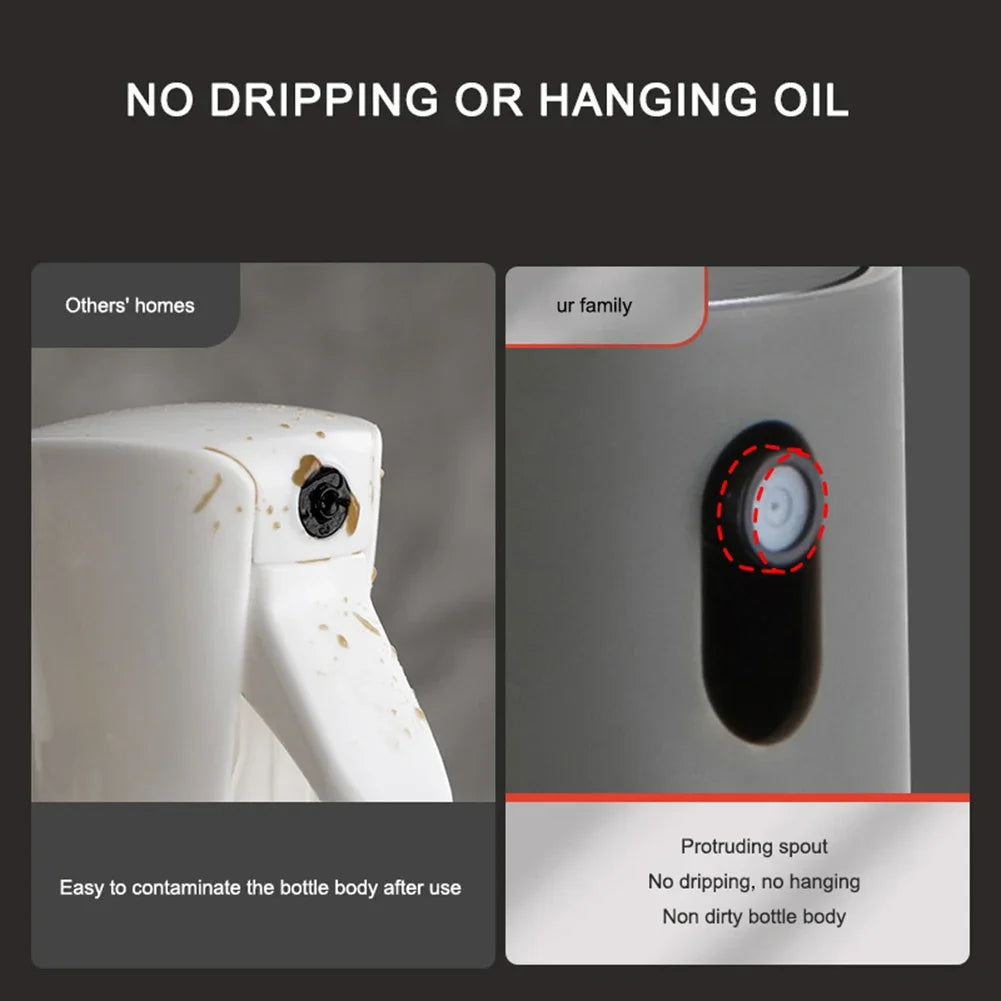 Kitchen Glass Oil Sprayer Bottle 250ml No-Drip Spout Heat-Resistant Glass for Salad Baking BBQ Baking Picnic Kitchen Tool