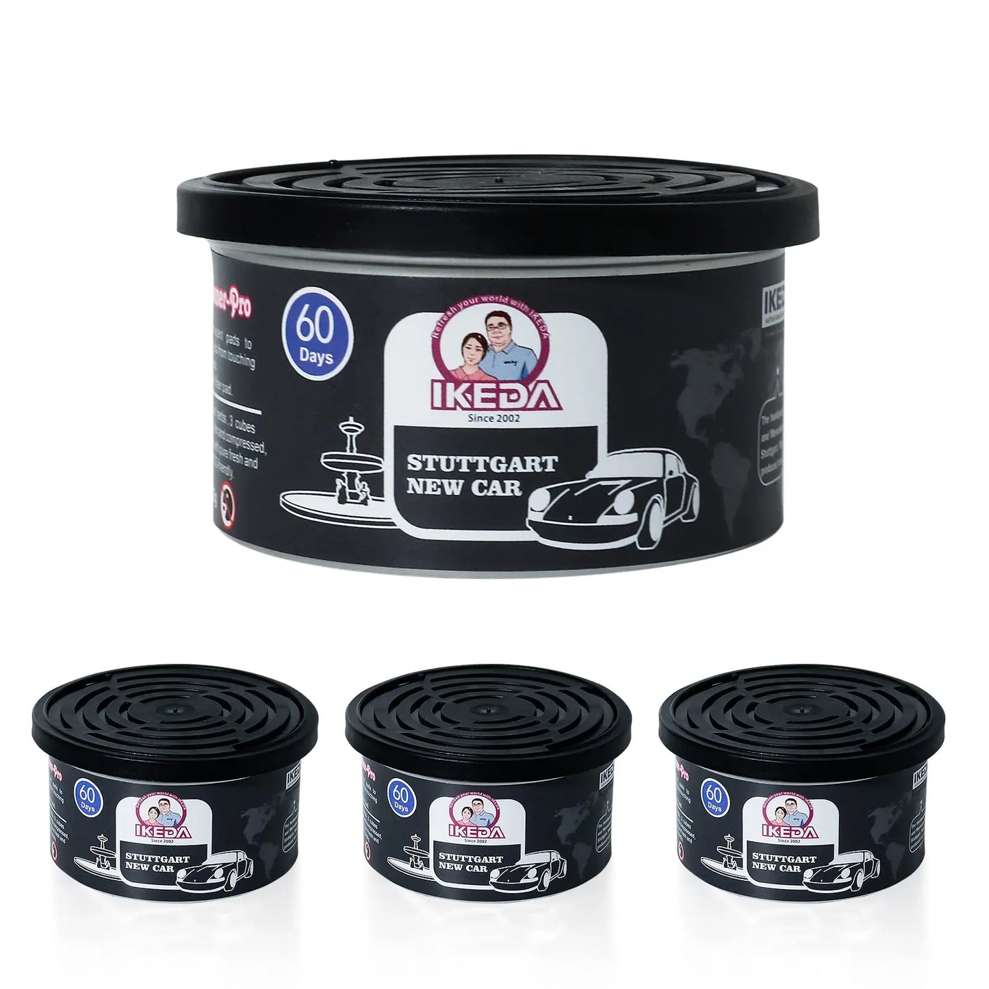 Car Air Fresheners:  Lemon Scent | Organic Cans | Odor Eliminator Essential | Long-Lasting | Strong Fragrance | For Home Closet