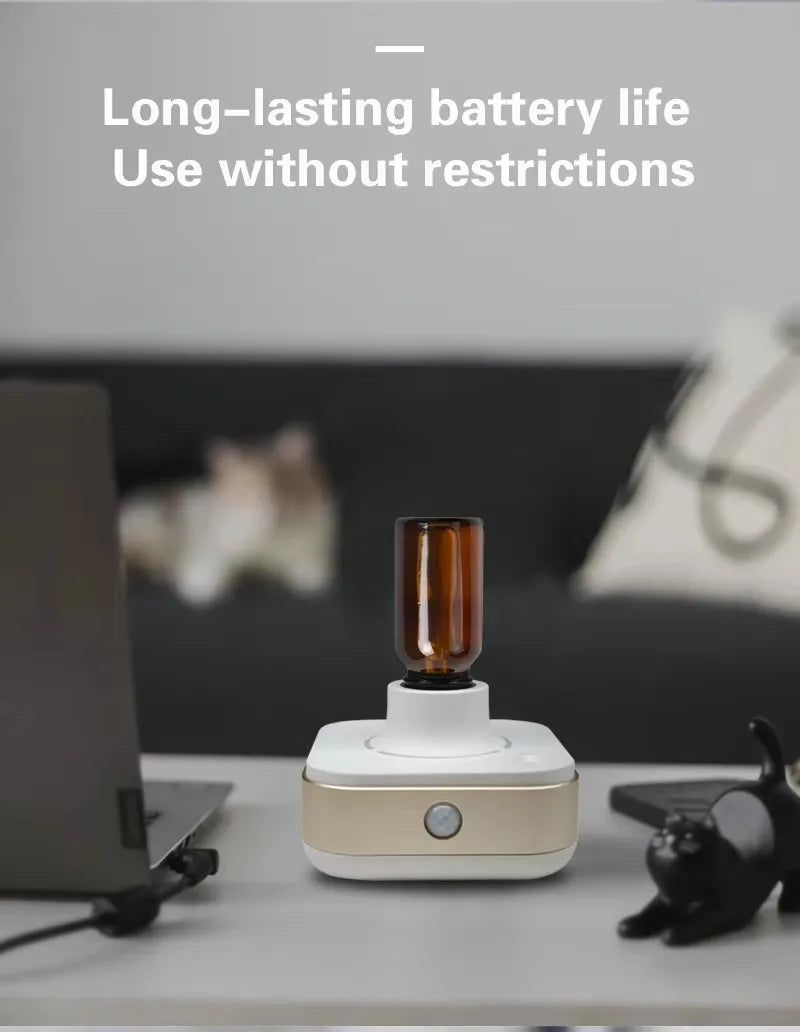 New Innovation Air cleaner Freshener Machine Infrared Automatic Smart spray Inverted Waterless Essential oil Aroma Diffuser