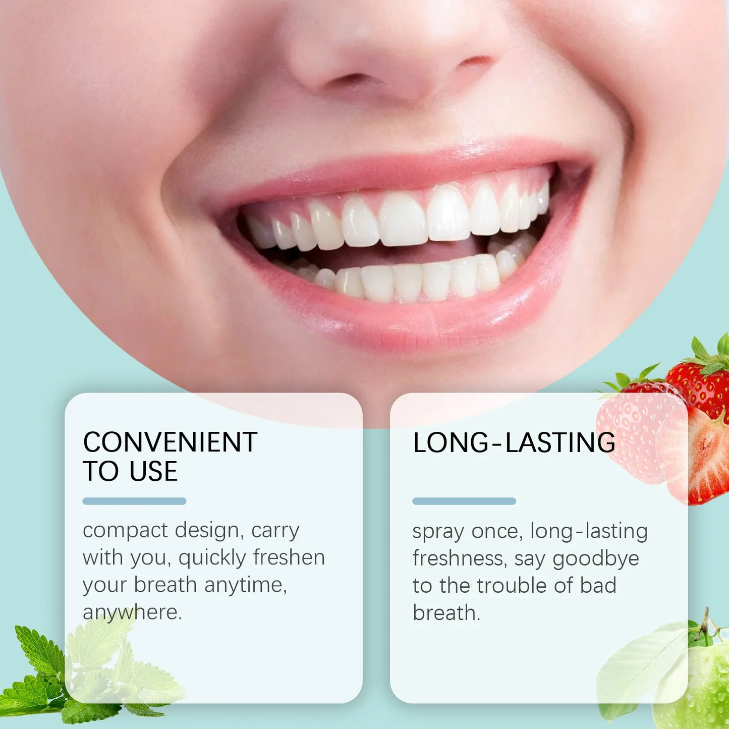 Breath Freshener Spray Remove Bad Breath Long Lasting Fresh Portable Mouthwash Oral Health Care Mint Flavor Mouth Cleaning Spray