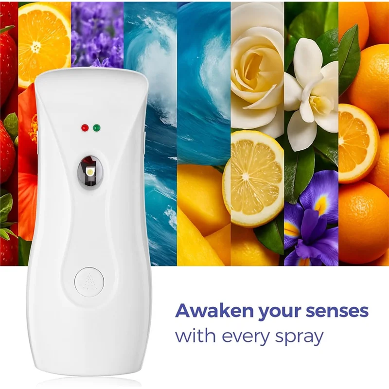 B84B-Automatic Air Freshener Dispenser(2-Pack), Aerosol Sprayer Machine, Wall Mountable Or Free-Standing Adjustable Timer