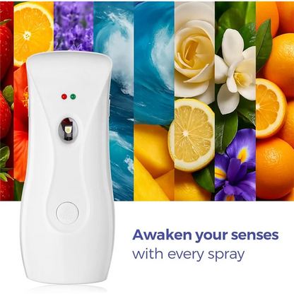 B84B-Automatic Air Freshener Dispenser(2-Pack), Aerosol Sprayer Machine, Wall Mountable Or Free-Standing Adjustable Timer