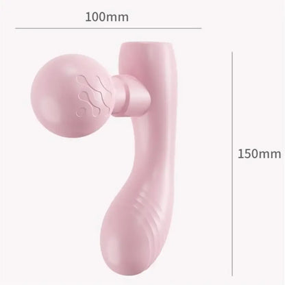 MINI Dual-Head Massager, Dual-Motor Vibration Massage Gun, Portable Charging Muscle Relaxation Massager