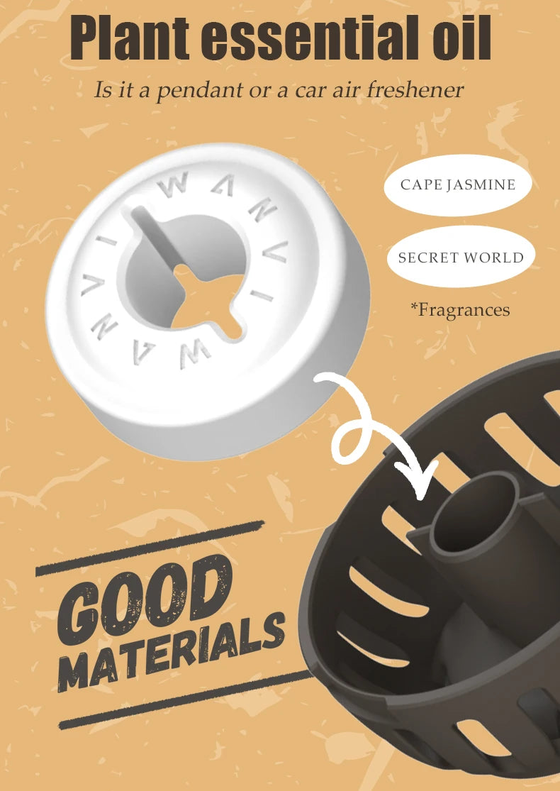 Hot air balloon bear car air freshener hanging accessories perfume fragrance diffuser decoration rearview mirror pendant hanger