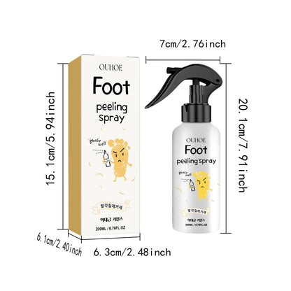 Foot Exfoliating Spray Repair Brightening Anti-Drying Crack Peeling Dead Skin Calluses Odor Removal Whitening Feet Care Liquid