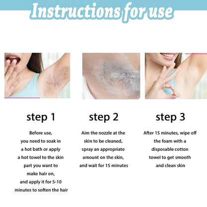 Hair Removal Spray Painless Hair Care Products for Ladies Armpit Legs Arms Body Health Painless Hair Remover for Men Woman New