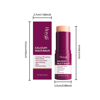Calcium Volume Multi Balm Korean Skincare Stick Face & Eye Cream Collagen Deep Moisturizing Anti-Wrinkle Suitable for Pre Makeup