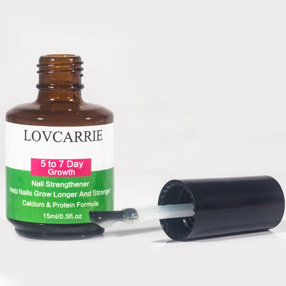 LOVCARRIE Nail Growth 5 to 7 Day Strong Nail Strengthener Calcium Protein Formula Strong Nails Hardener Protect Soft Thin Nails