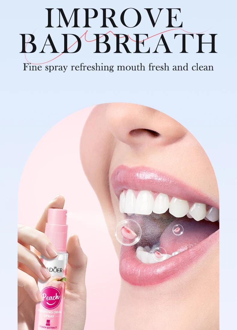 18ML Lemon Oral Fresh Mouth Spray Fresh Breath Eliminate Bad Breath Spray Deodorant Persistent Protable Fragrance No Alcohol