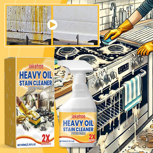 100ml Heavy Oil Cleaner Kitchen Oil Stain Powerful Degreaser Oil Stains Remover Cleaning Grills Oven Home Cooktop Cleaning Spray
