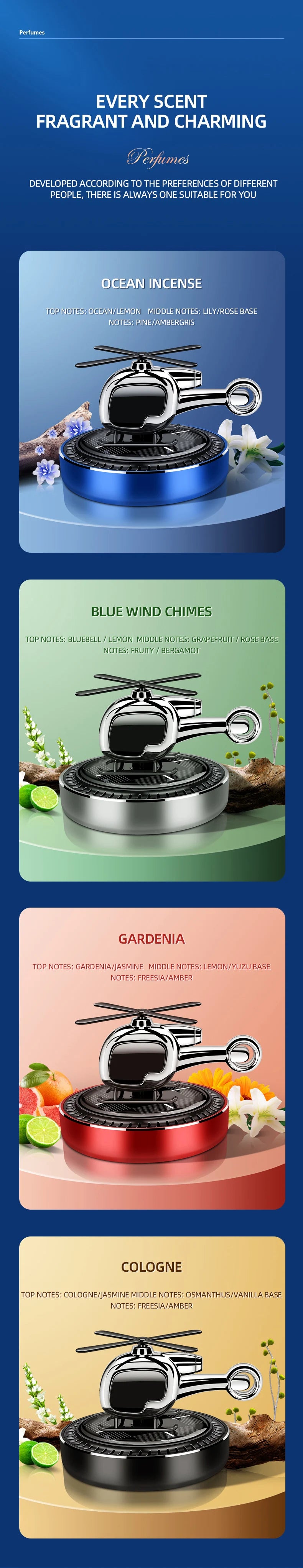 Car Aromatherapy Air Freshener Car Fragrance Perfume Fresh Vent Air Aromatherapy Interior Cars Auto Accessories Solar Plane