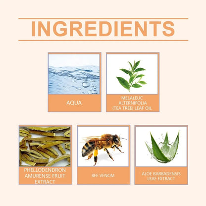 Bee Venom Nail Soothing Spray Nail Growth Spray Bee Venom Nail Treatment Cleaning Spray for Hand Foot Nails Hongos Uñas Pies