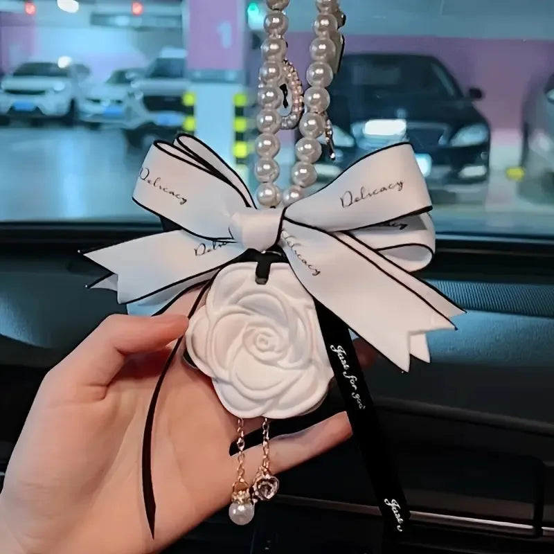Gypsum Car Hanging Air Freshener With Essential Oil Perfume for Car Styling Aroma Air Purifier Interior Decorations Ornament