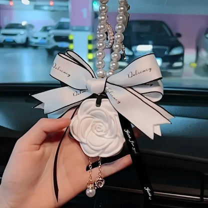 Gypsum Car Hanging Air Freshener With Essential Oil Perfume for Car Styling Aroma Air Purifier Interior Decorations Ornament