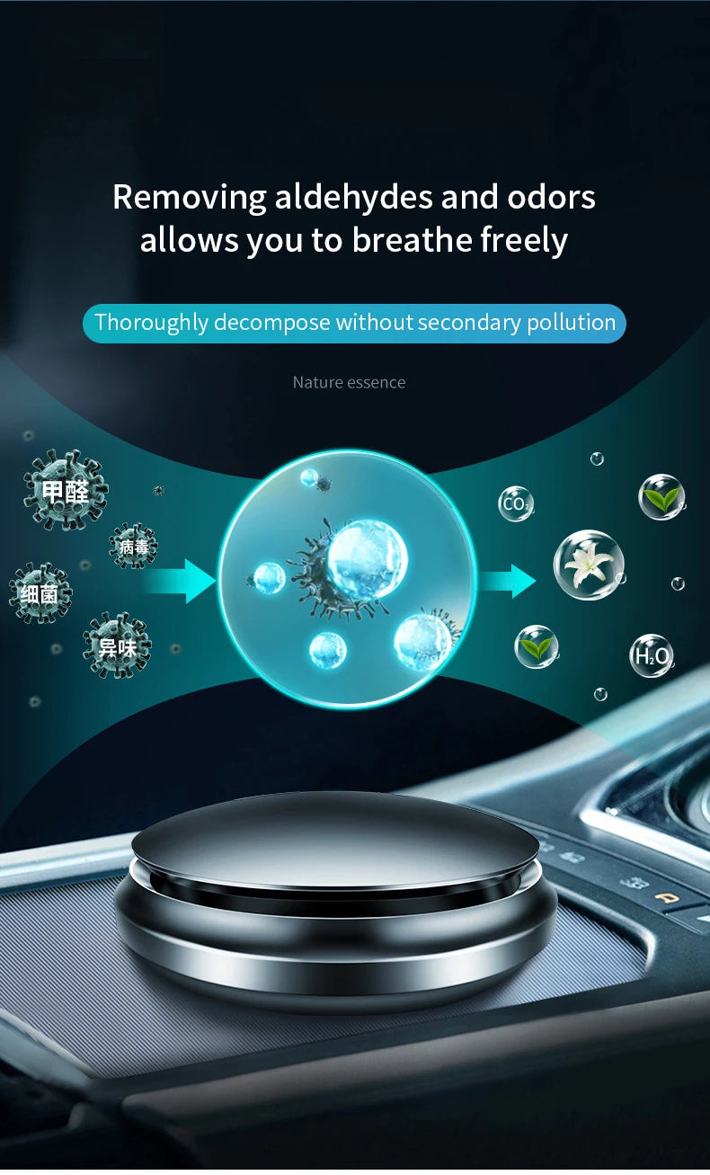 Car Fresh Fragrance Car Accessories Creative Aluminum Alloy UFO Styling Air Freshener Interior Air Purifier Auto Air Purifier