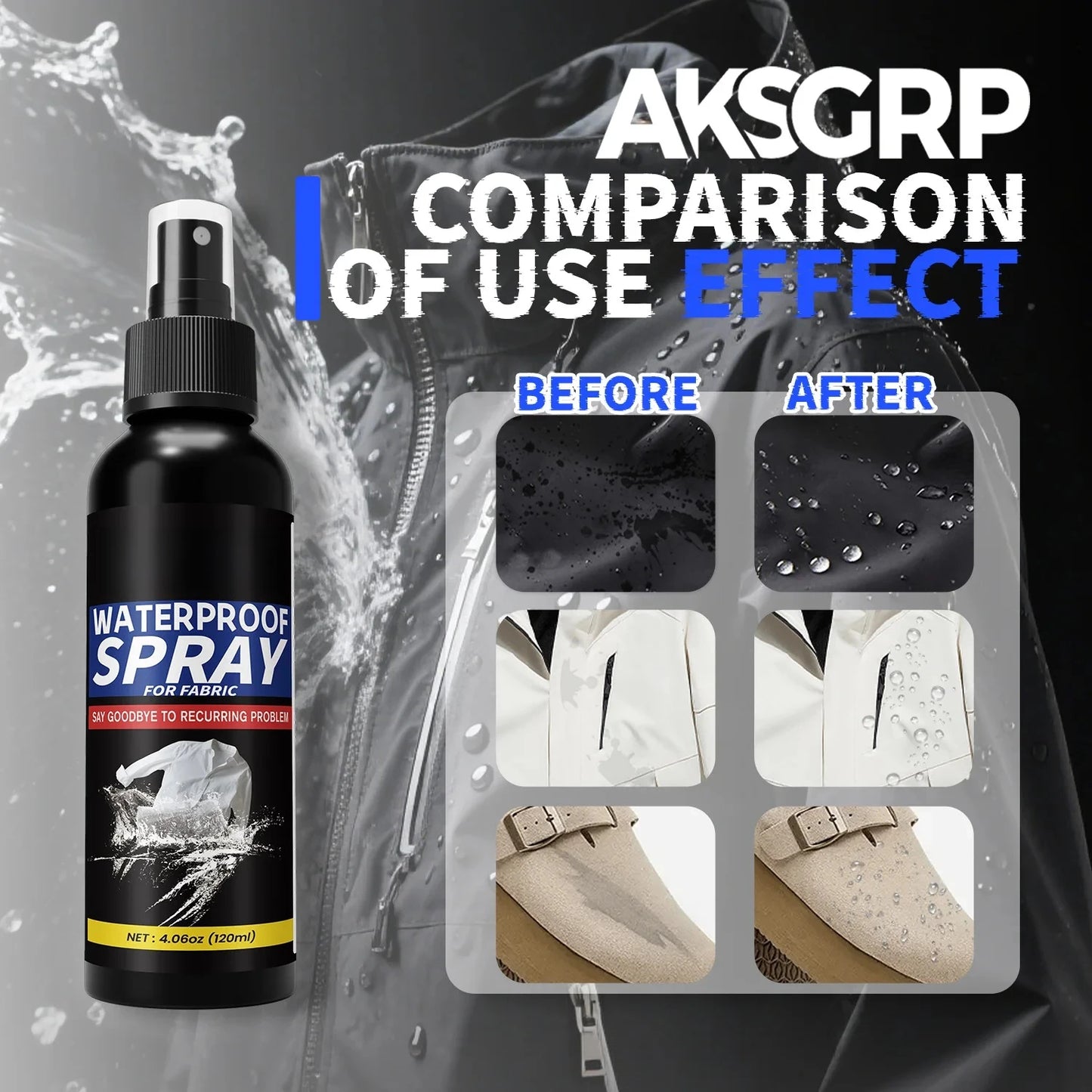 Waterproof Spray Provides Protection Jackets,Shoes Store Fabrics,Suitable For Car And Household Glass,Outdoor Adventures