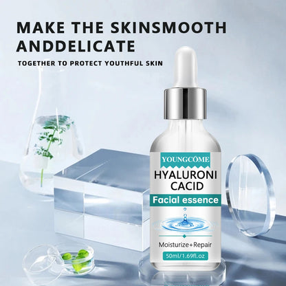Hyaluronic acid facial serum, a natural moisturizing factor, can retain moisture for a long time,keep skin hydrated,elastic