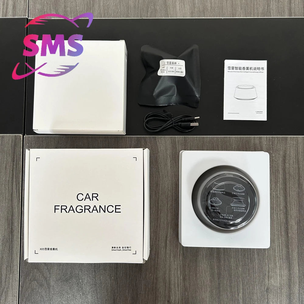 Advanced car air freshener for men and women, elegant car fragrance diffuser with decorative bracket