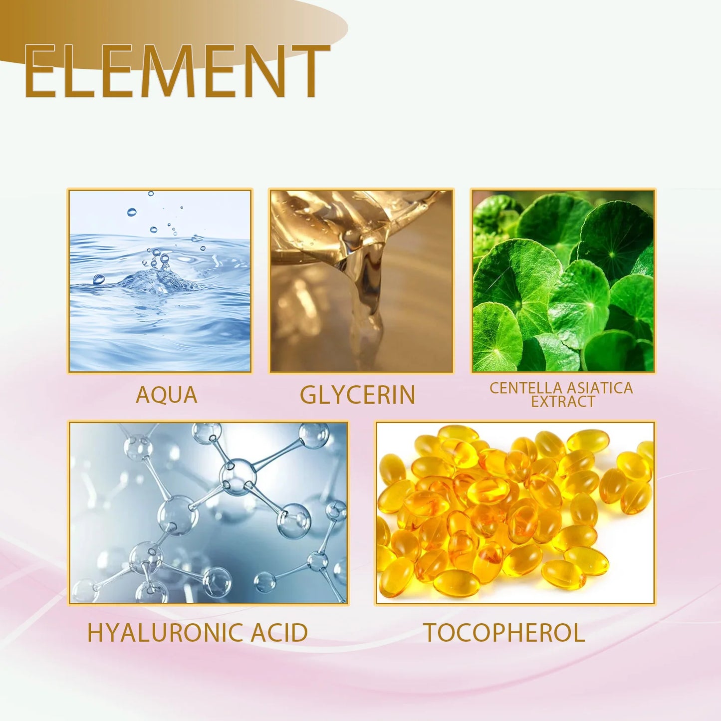 Centella Serum Nourish Improvement Dry Skin Smoothing Rejuvenation Brighten Moisturizing Hyaluronic Acid Face Essence Skin Care