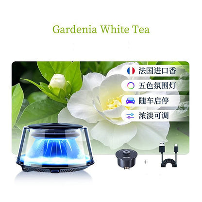 Advanced car air freshener for men and women, elegant car fragrance diffuser with decorative bracket