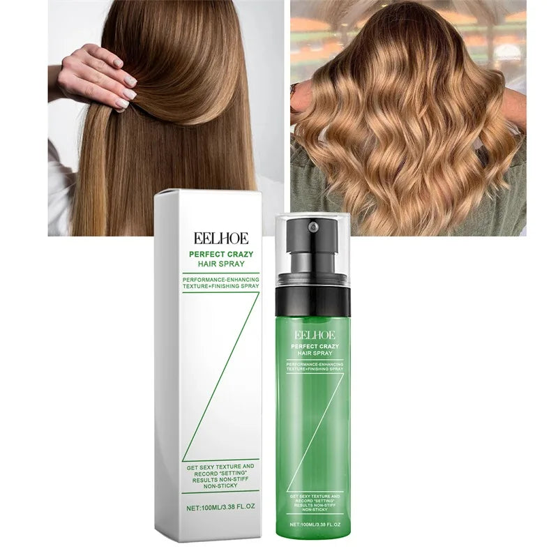 Hair Volumizing Spray Oil Control Refreshing No-Rinse Styling Gel Quick-Dry Formula Natural Shine Long-Lasting Wave Hair Care