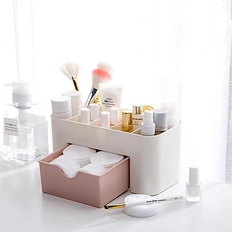 Nails Art Plastic Organizer Container Gel Polish Remover Cleaning Cotton Pad Swab Box Storage Case Decoration Accessories Tool N