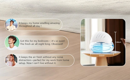 Air purifier aroma diffuser, essential oil air freshener, suitable for home, office, bedroom, warehouse, gifts