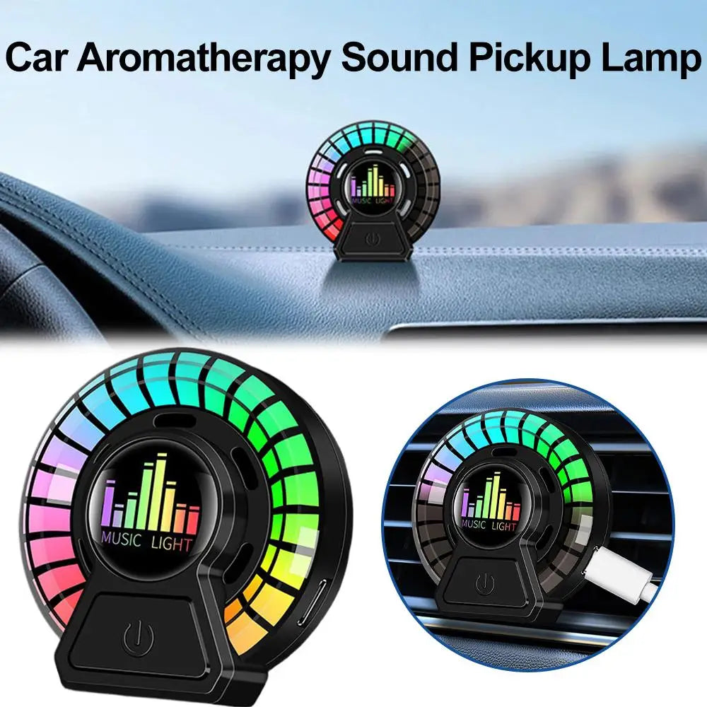 Car Air Outlet Aromatherapy Air Diffuser Aroma Car Music Rhythm LampAir Freshener For Removing Odors Car Accessories