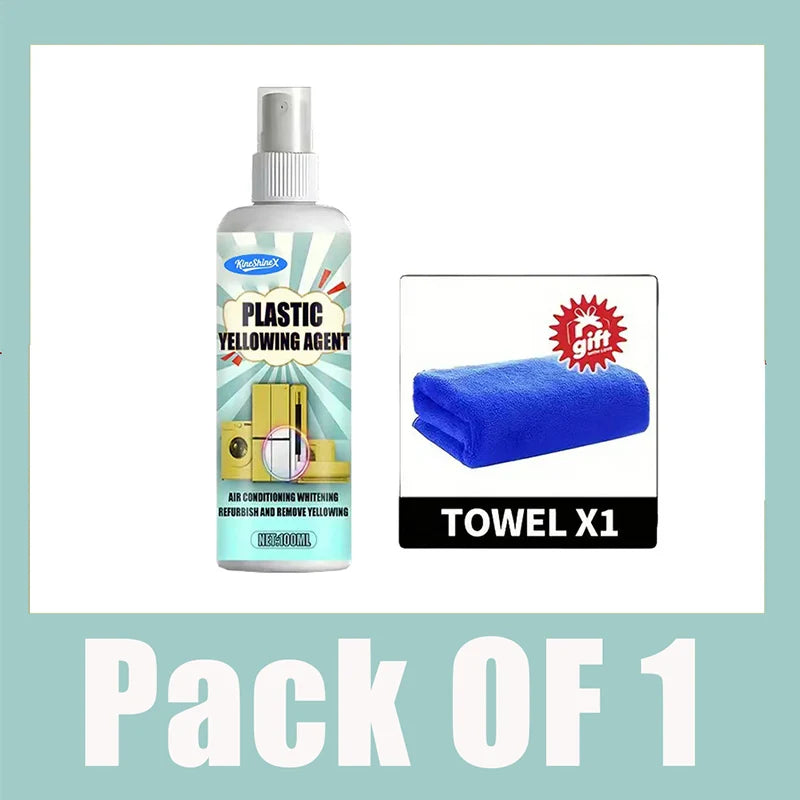 Plastic Refresh Spray Effective Whitening & Stain Removal Car Interior Cleaner Air Conditioning Deicer Screen Cleaning Solution