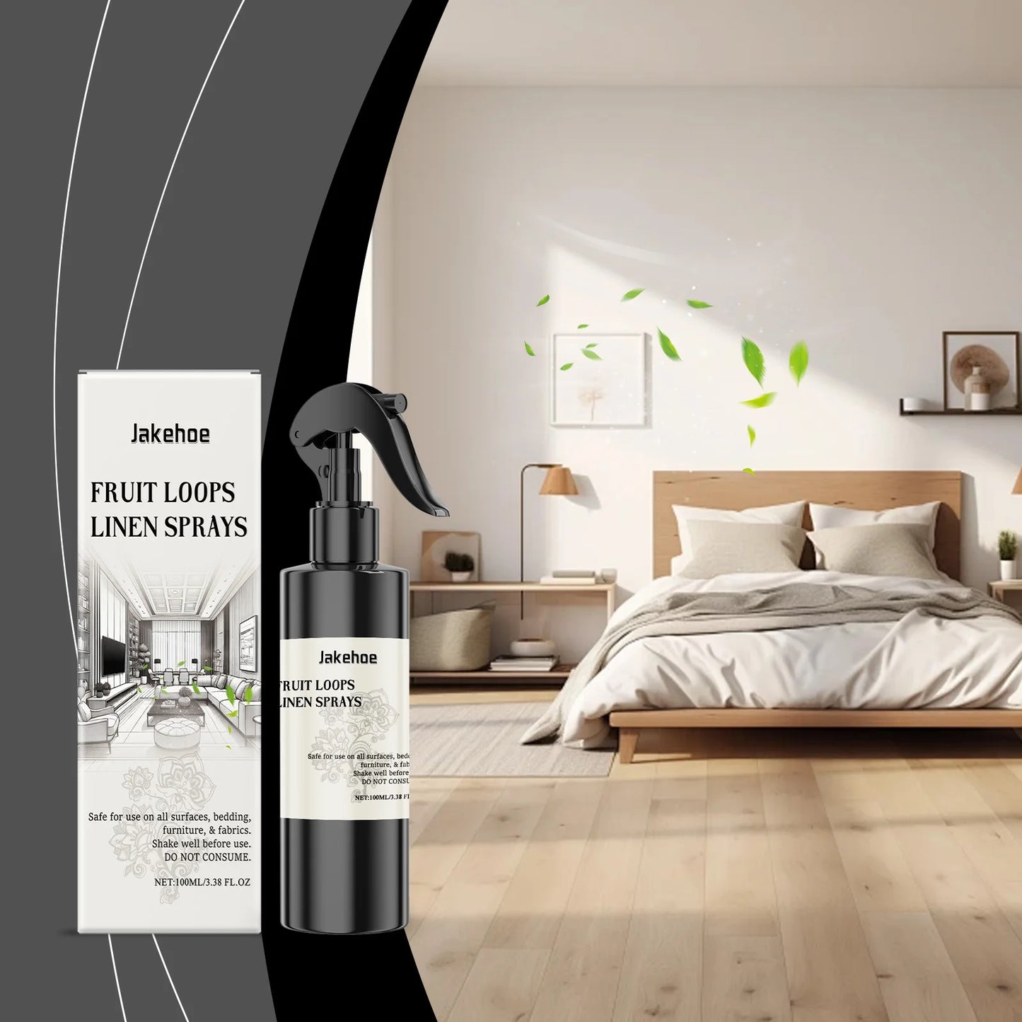 100ml Household Fragrance Spray Light and quick-drying, fresh air, neutral fragrance, suitable for fabric deodorization