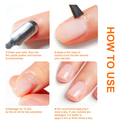 TWOING Vitamin E Nail Care Oils，Nail Cuticle Hydration & Nail Strengthening, Deeply Moisturizing for Healthier,Shinier,Nails 8ML