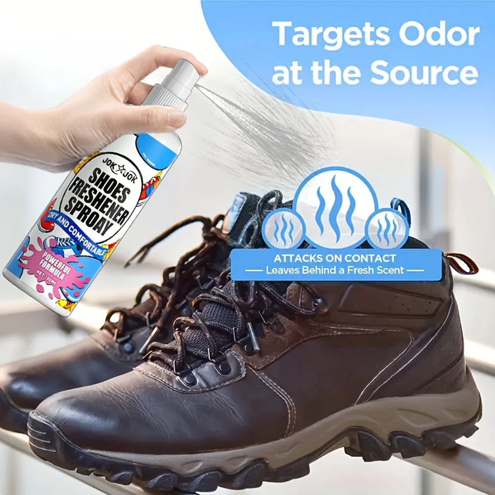 JOKJOK Shoe & Sneaker Deodorizer Spray - Fast-Acting, Long-Lasting Freshness, All-in-One Formula for Sneakers, Shoes, Car & Home