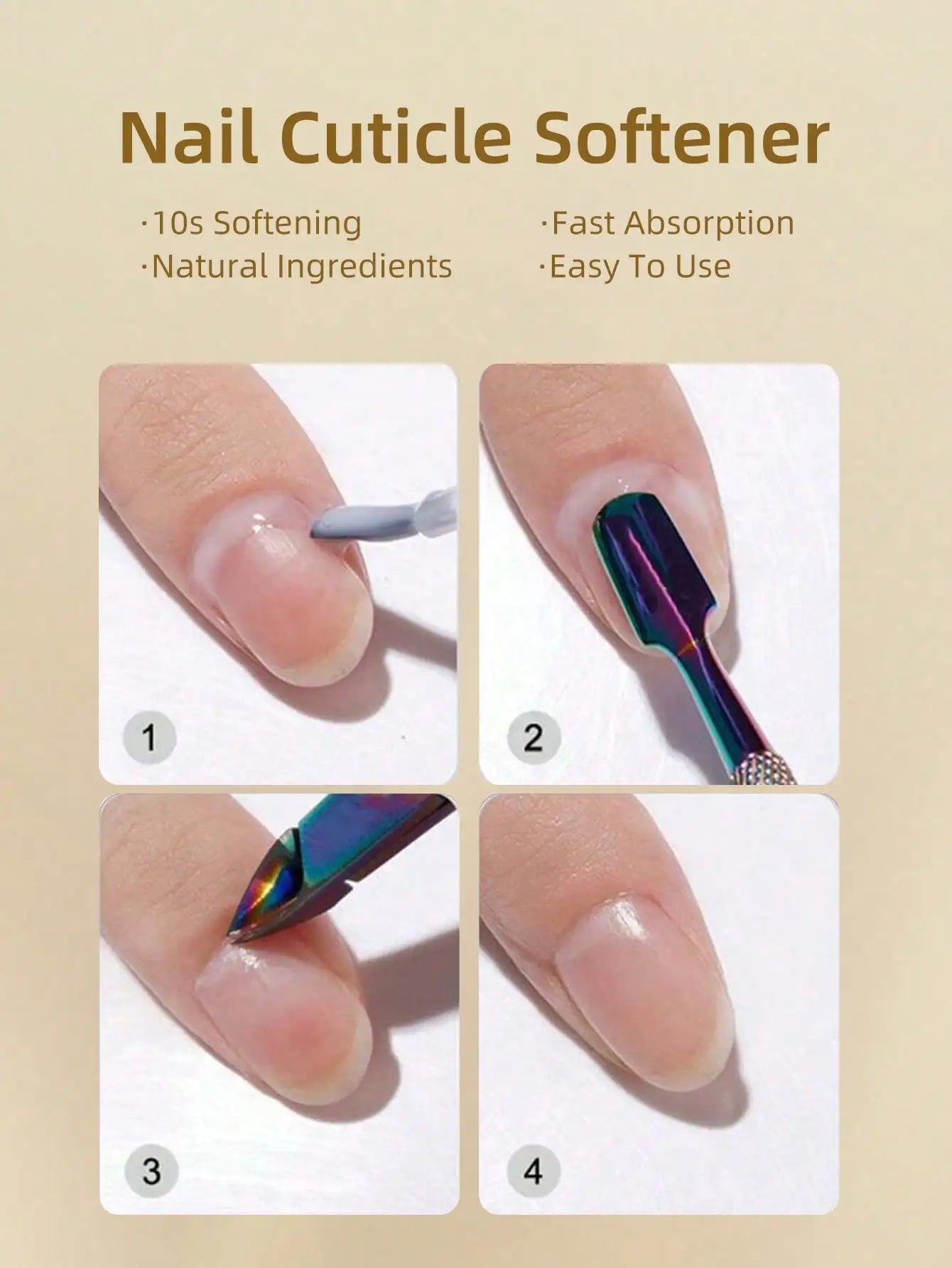 1pc Nail cuticle softener Plant Nails Nourishing Treatments For Cuticle Moisturizing Anti-barb Nail Edge Finger Nail Care Tool