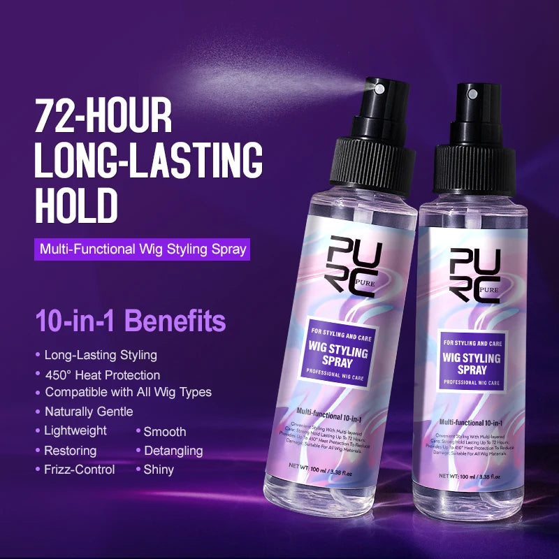 PURC Hair Styling Spray Long-lasting Hold Adds Texture Volume Anti-Breakage Smoothing Hair Shaping Care for Men Women