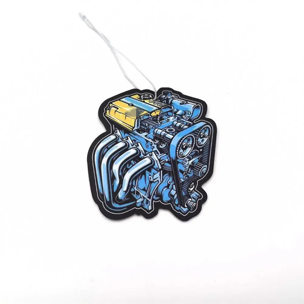 Car Air Freshener Hanging Rearview Mirror Perfume Pendant Solid Paper JDM For Auto Engine Hood Honda VTEC Interior Accessories