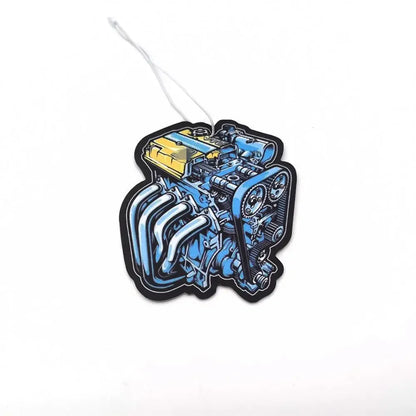 Car Air Freshener Hanging Rearview Mirror Perfume Pendant Solid Paper JDM For Auto Engine Hood Honda VTEC Interior Accessories