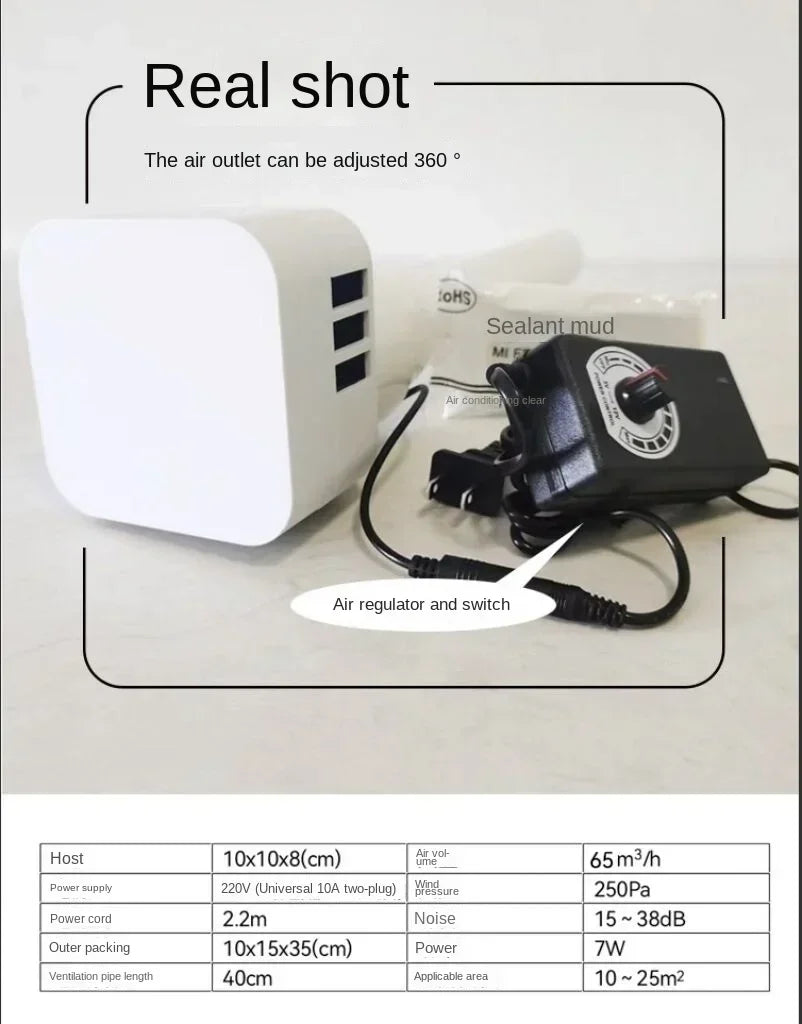220V Fresh Air Ventilator for Improved Indoor Air Quality, Providing Ventilation and Air Purification with AK