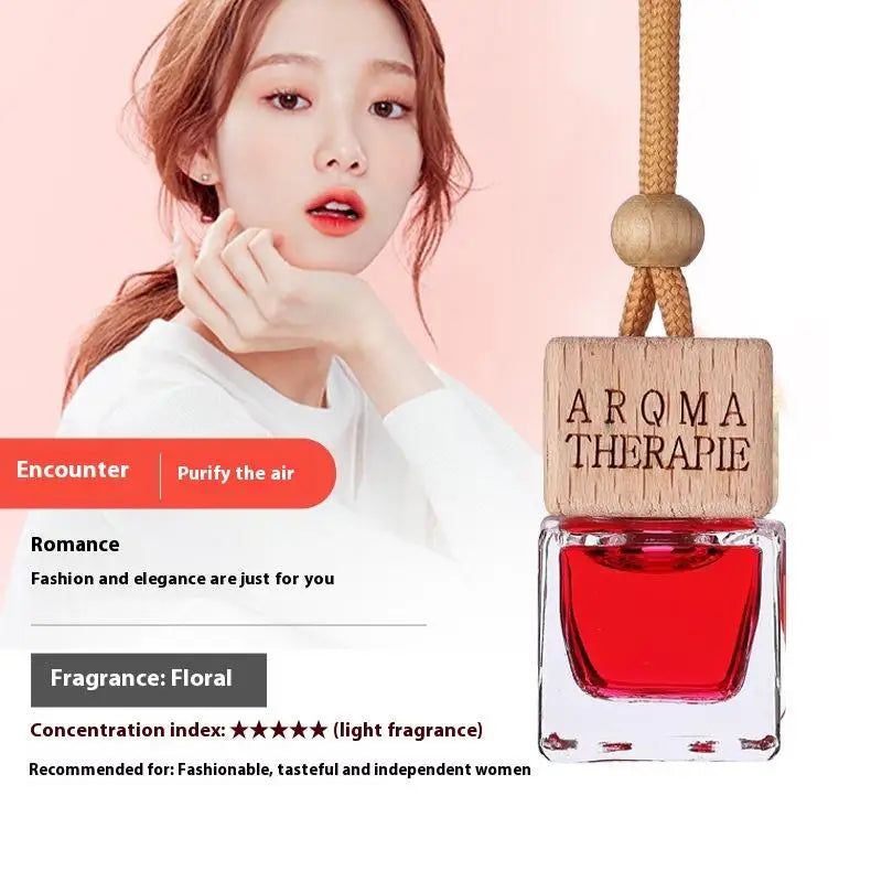 Wood Hanging Car Air Freshener Diffuser Perfume Aromatherapy Essential Oil Bottle Hanging Car Air Freshener Car Auto Accessories
