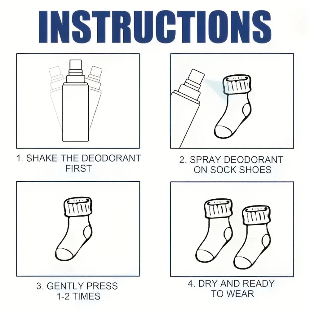 JOKJOK Shoe & Sneaker Deodorizer Spray - Fast-Acting, Long-Lasting Freshness, All-in-One Formula for Sneakers, Shoes, Car & Home