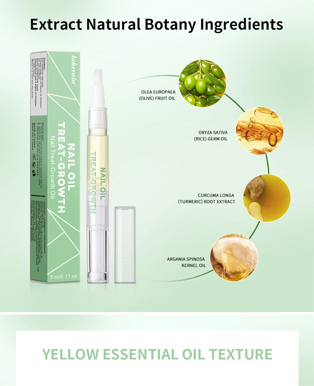 Nail Treat-Growth Oil Nail Nutrition Oil Pen Nail Treatment Cuticle Revitalizer Oil Prevent Nail Polish Agnail Nourish Skin