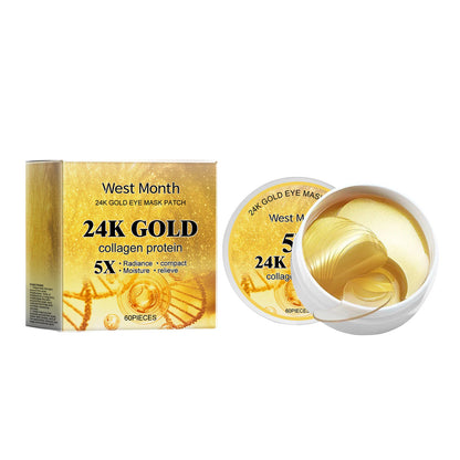 24k Gold Facial Skin Care Set Anti Wrinkle Fade Dark Circles Firming Moisturizing Repairing Eye Mask Essence Korean Cosmetics