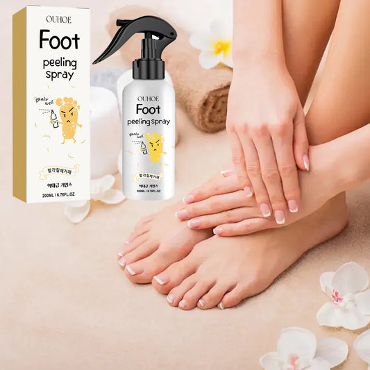 200ml Foot Exfoliating Spray Repair Brightening AntiDrying Crack Peeling Dead Skin Calluses Odor Removal Whitening Feet Care
