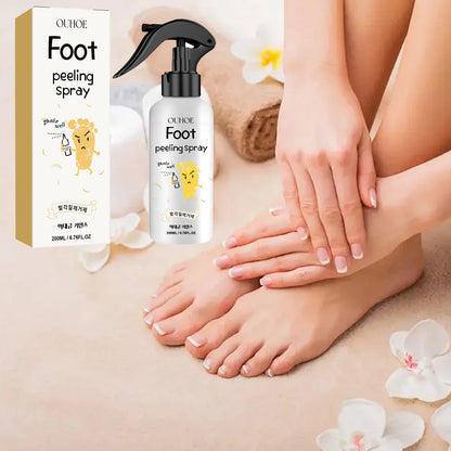 200ml Foot Exfoliating Spray Repair Brightening AntiDrying Crack Peeling Dead Skin Calluses Odor Removal Whitening Feet Care