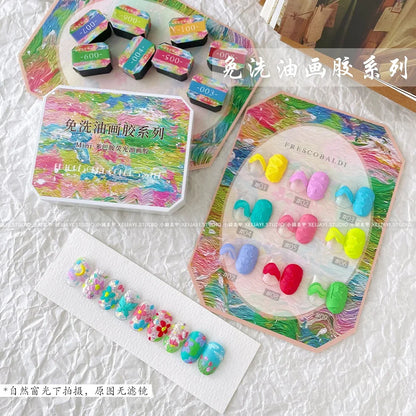 Nail Art Aurora Fairy Powder Cream Spring Summer For Professional Manicure Design Decorations Pigment Nail Texture Gel