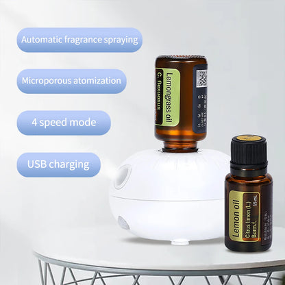 Mini Pure Oil Fragrance Diffuser Aromatherapy Machine Car Air Freshener USB Automatic Spraying Room Fragrance Diffusers