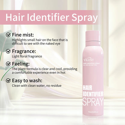 Professional Hair Identifier Spray for Facial Use - Makes Fine Hair Visible, Pre-Shave Preparation, All Skin Types, 114g