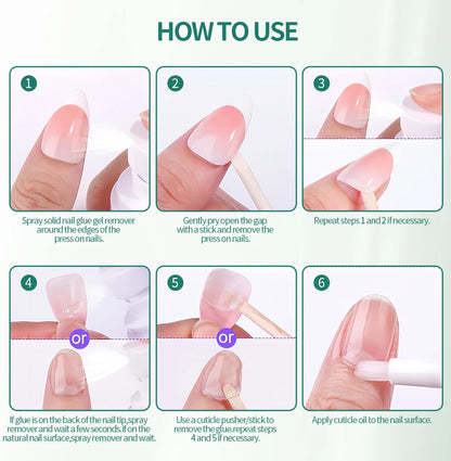 Nailpop 60ml Nail Remover Spray For Press On Nails False Nail Tips  Type UV Soak Off Solid Adhesive Fake Nail Removing Nail Art