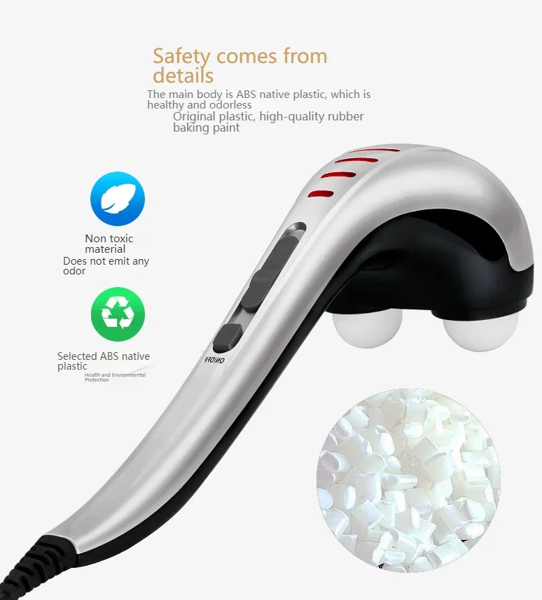 Massager stick   220V massage hammer neck waist hand-held multi-function body tapping meridian hammer back massage hammer